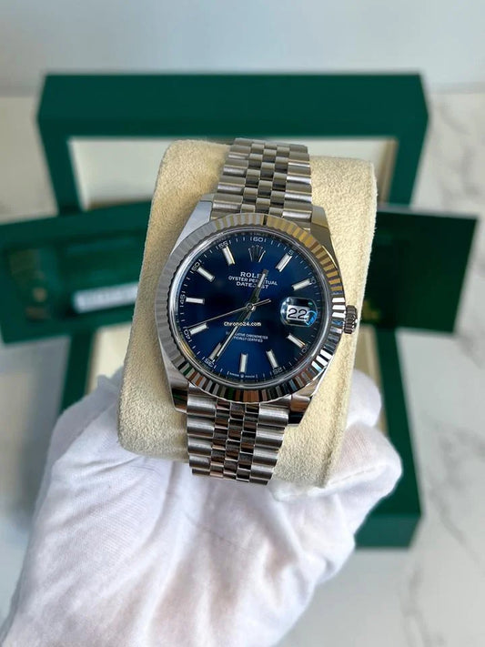 Rolex Date just 36 Bright blue dial