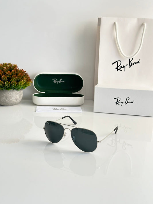 RB Aviator Silver Black