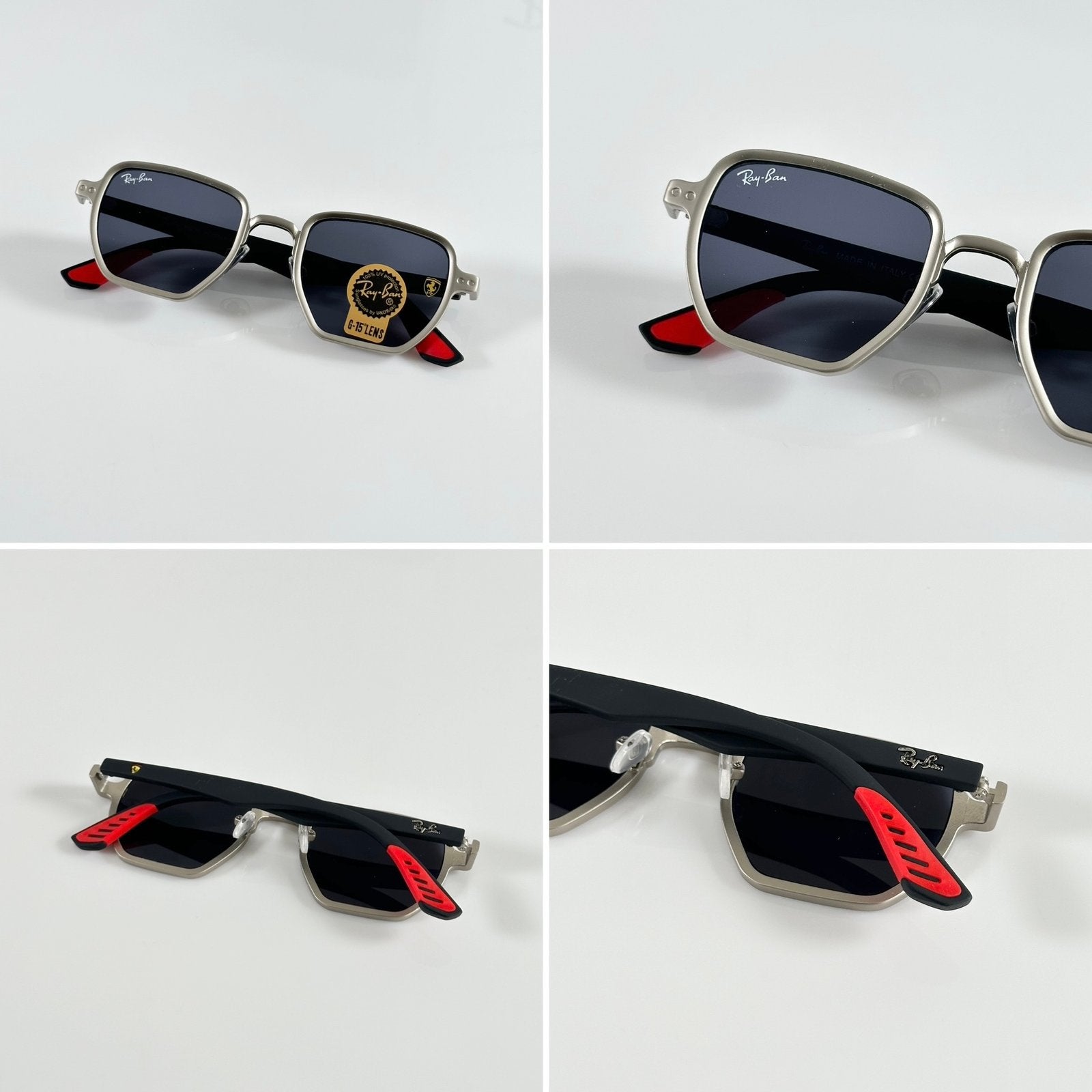 Rayban 08 Silver Black