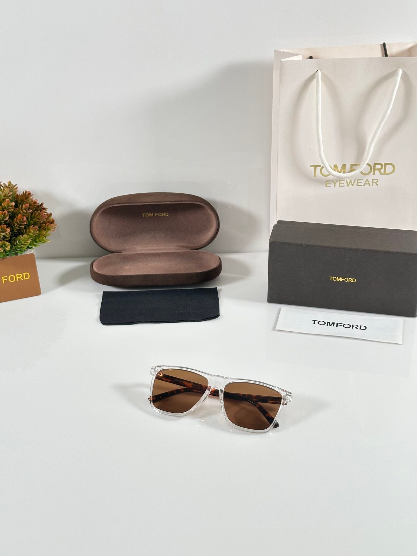 Tomford 602 Tiger Water Brown
