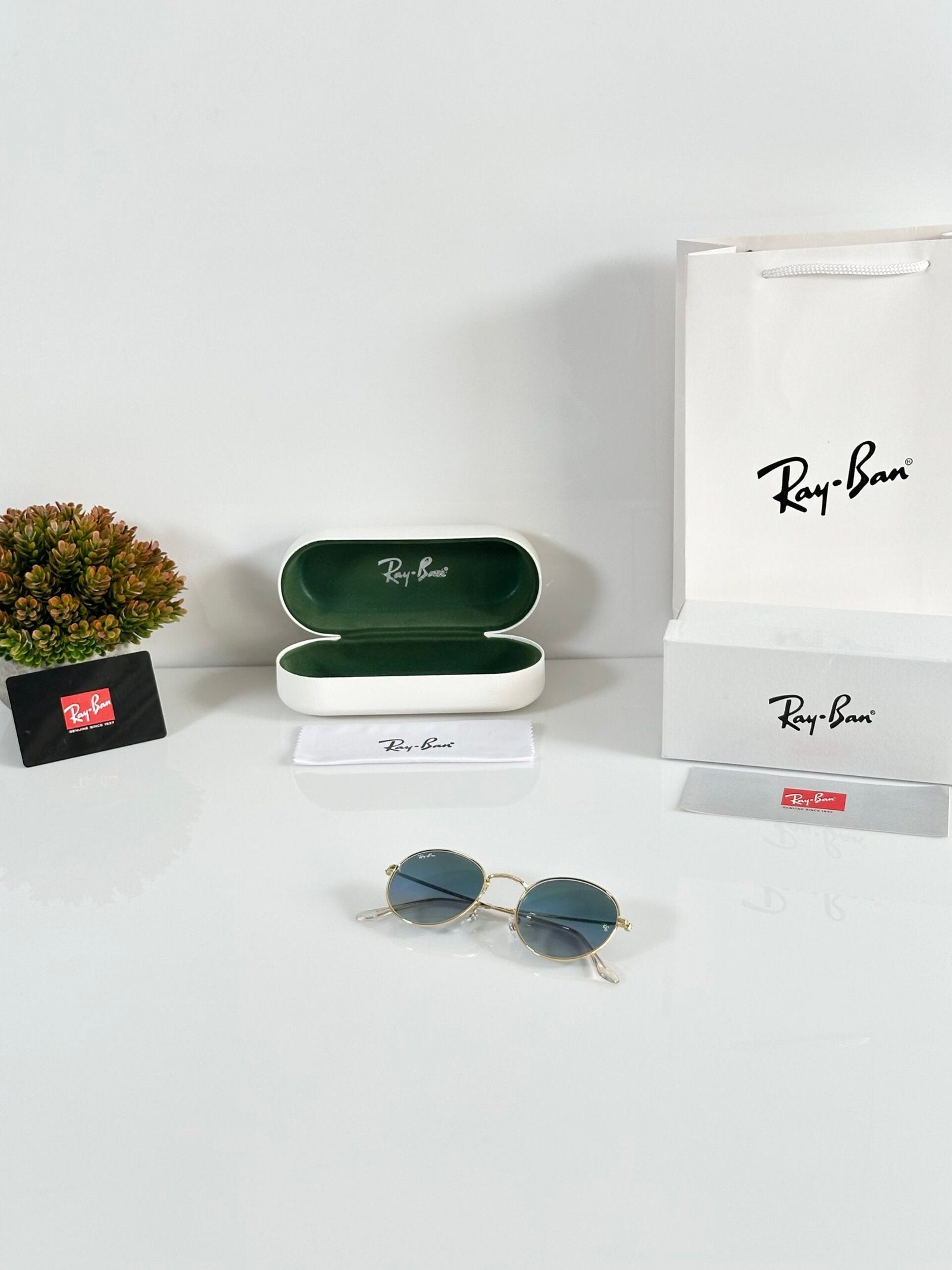 Rayban 3447 Gold Blue (GLASS)