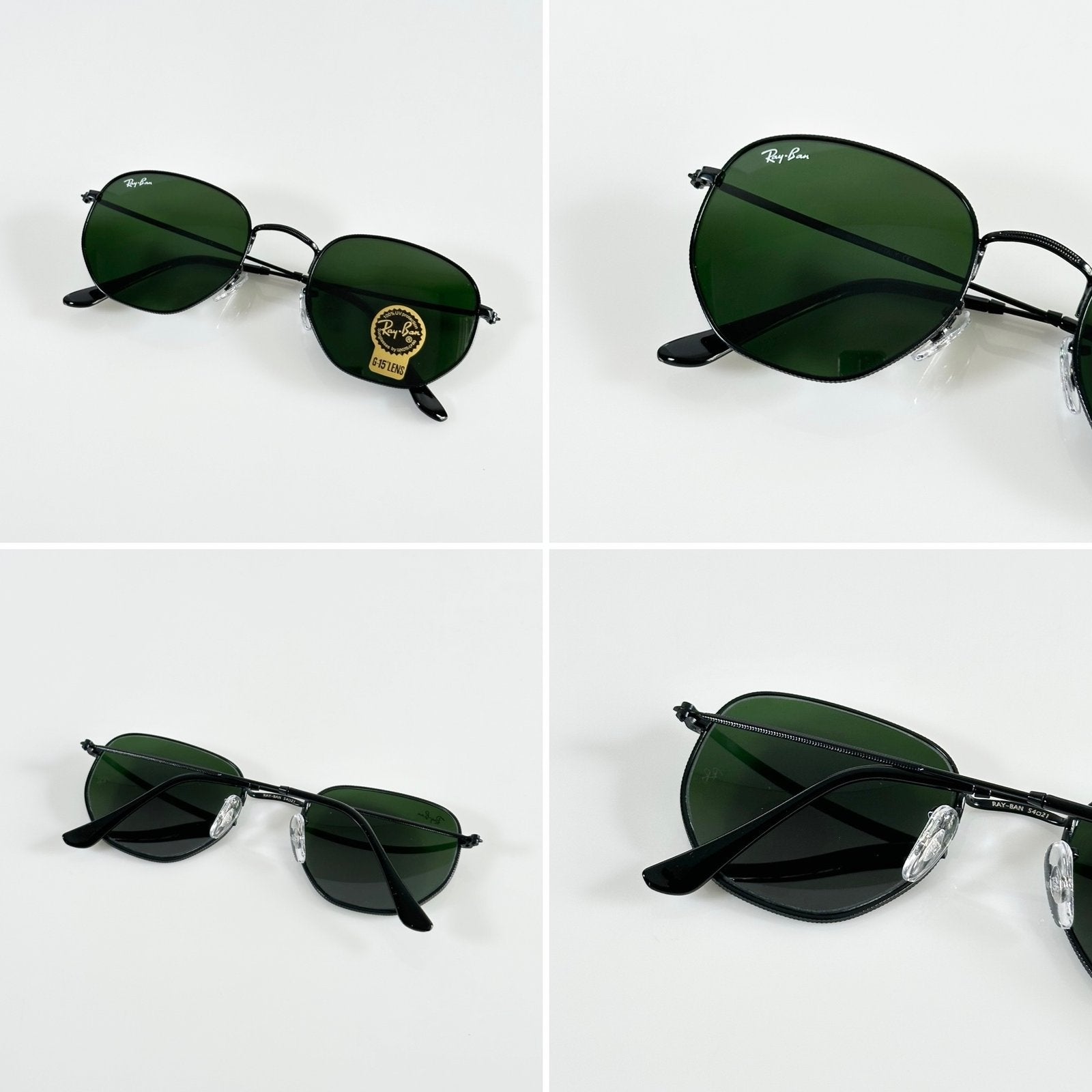 Rayban 3548 Black Green (GLASS)