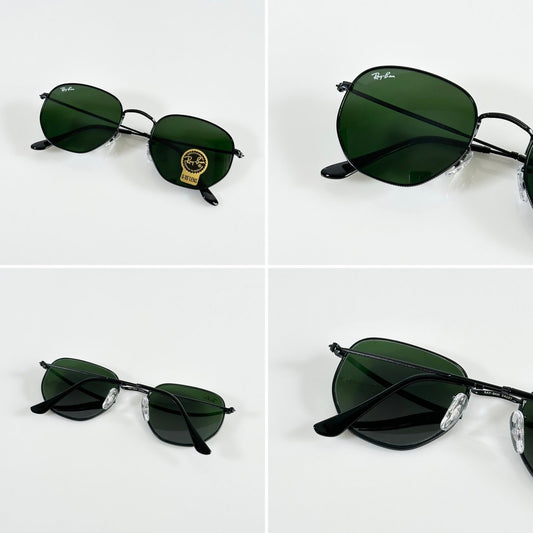 Rayban 3548 Black Green (GLASS)