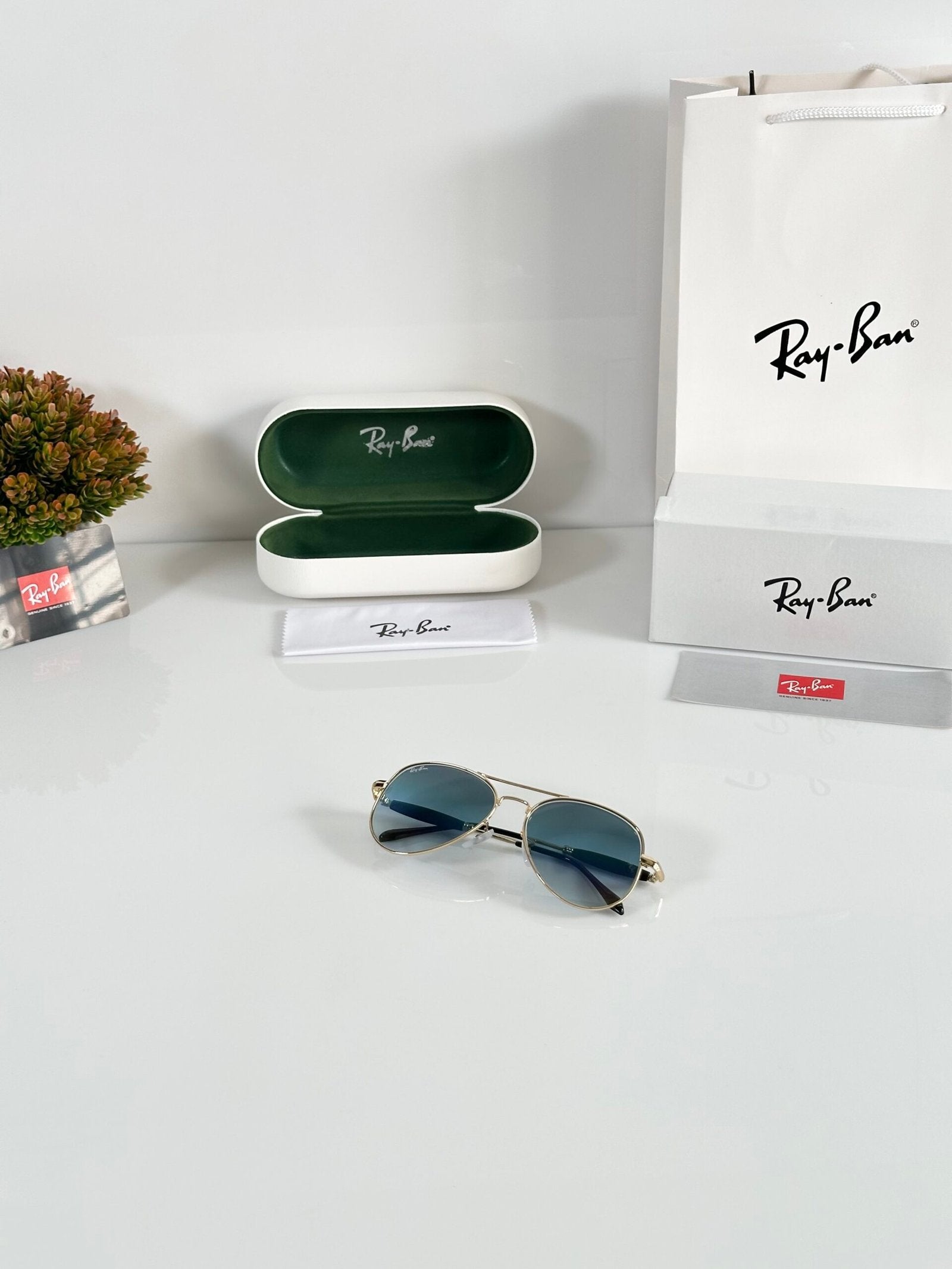 Rayban 3517 Gold Blue (GLASS)