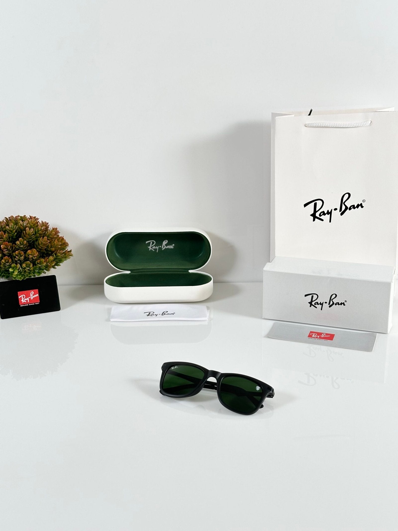 RB 4287 Black Green (GLASS)