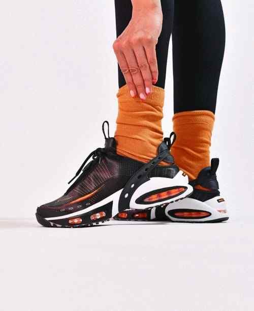 Nikee Airmax Craze Black Platinum Tint Bright Citrus