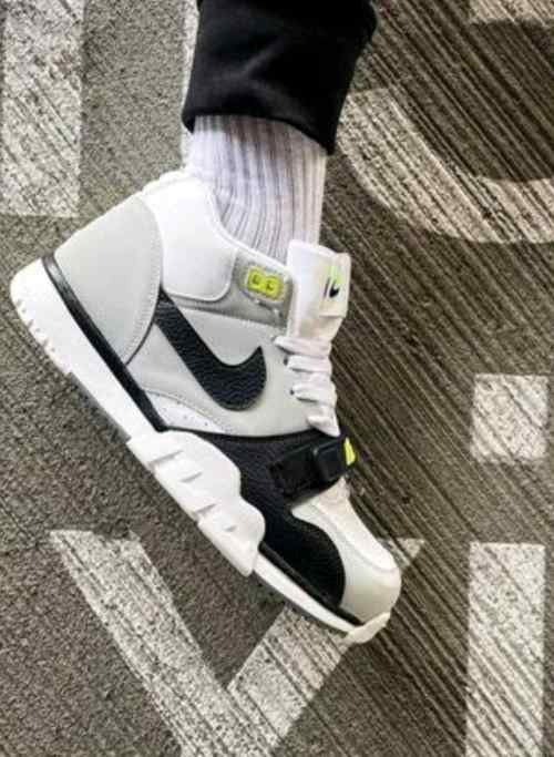nikee air trainer 1 white black volt sale