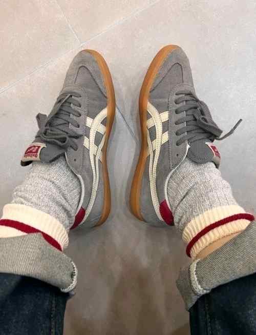Onitsukaa Tiger Tokuten Grey White Suede Quality