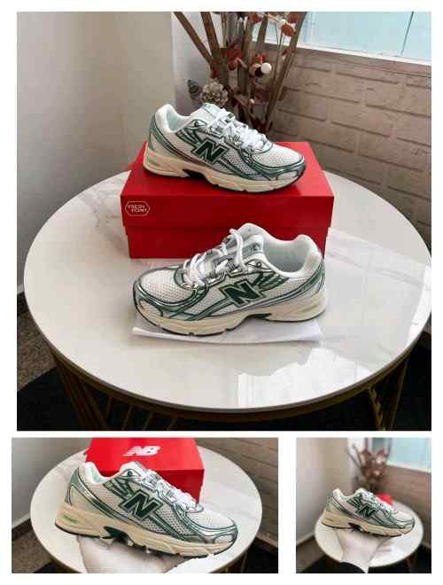 New balancee 740 Trainers White Marsh Green