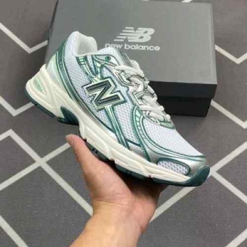 New balancee 740 Trainers White Marsh Green