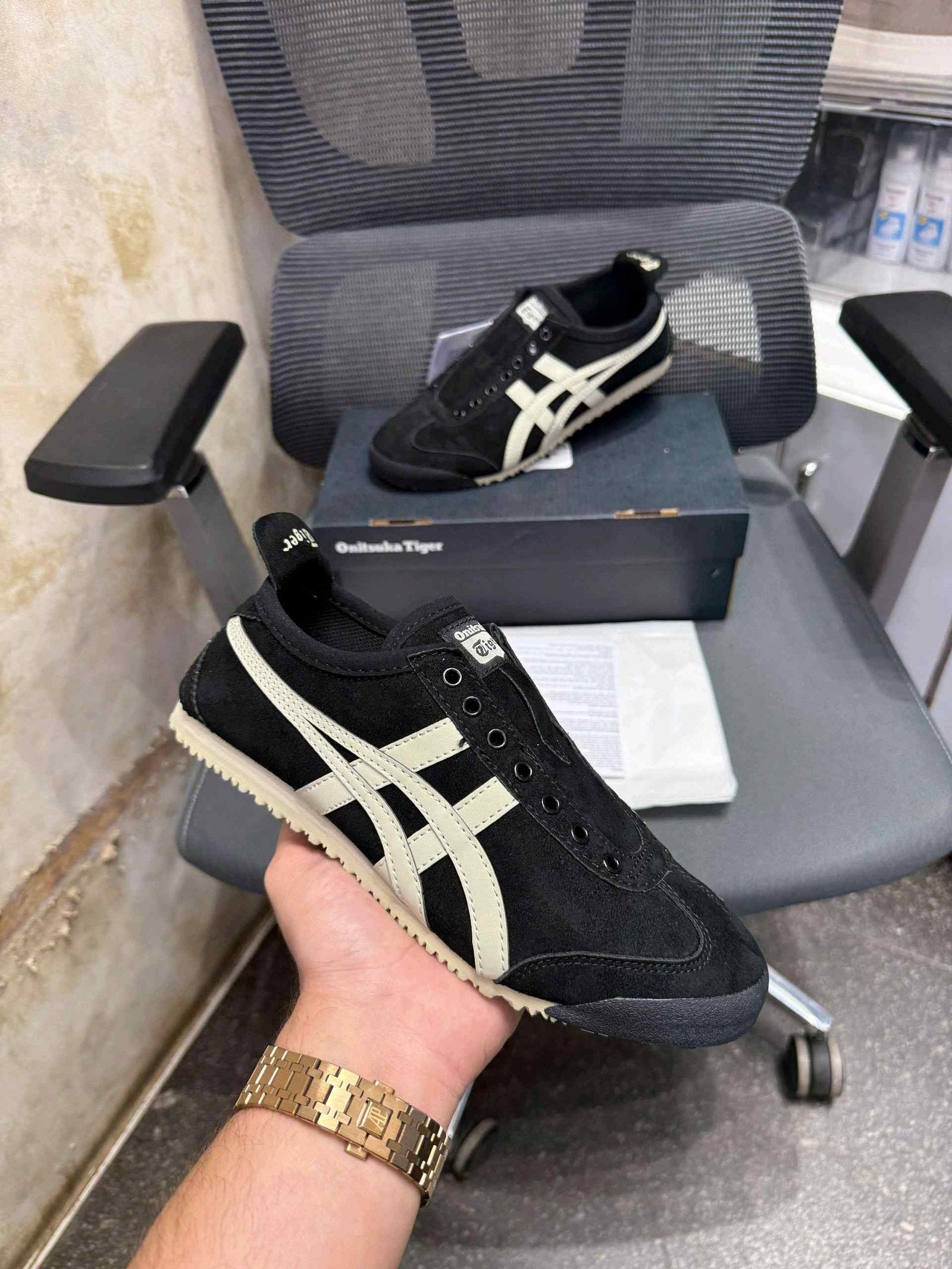 onitsukaa tiger Mexico 66 Slip On Black Putty Premium