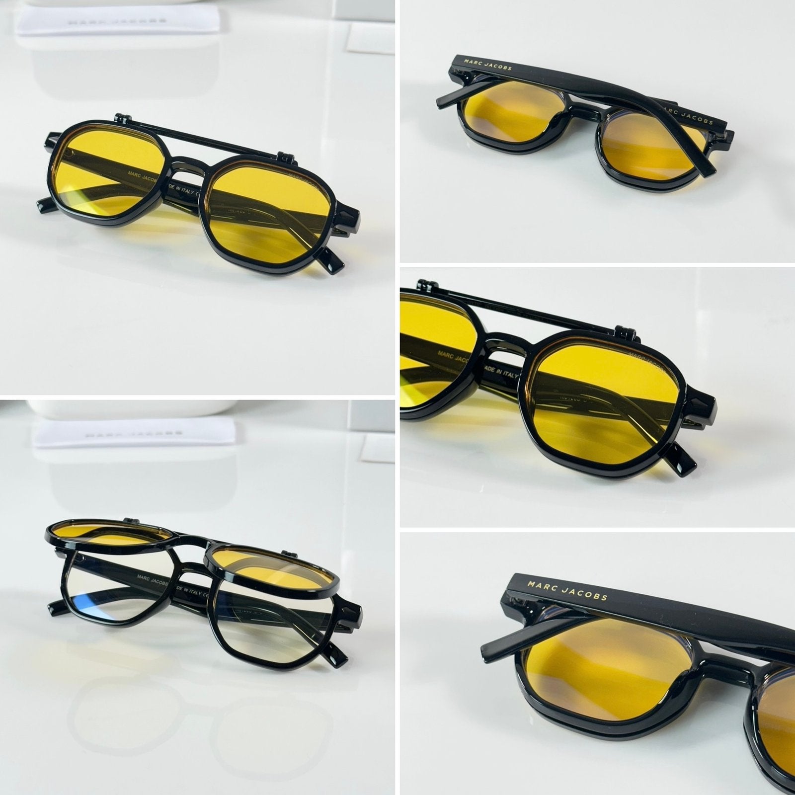 Marc Jacobs 1005 Flip Black Yellow White