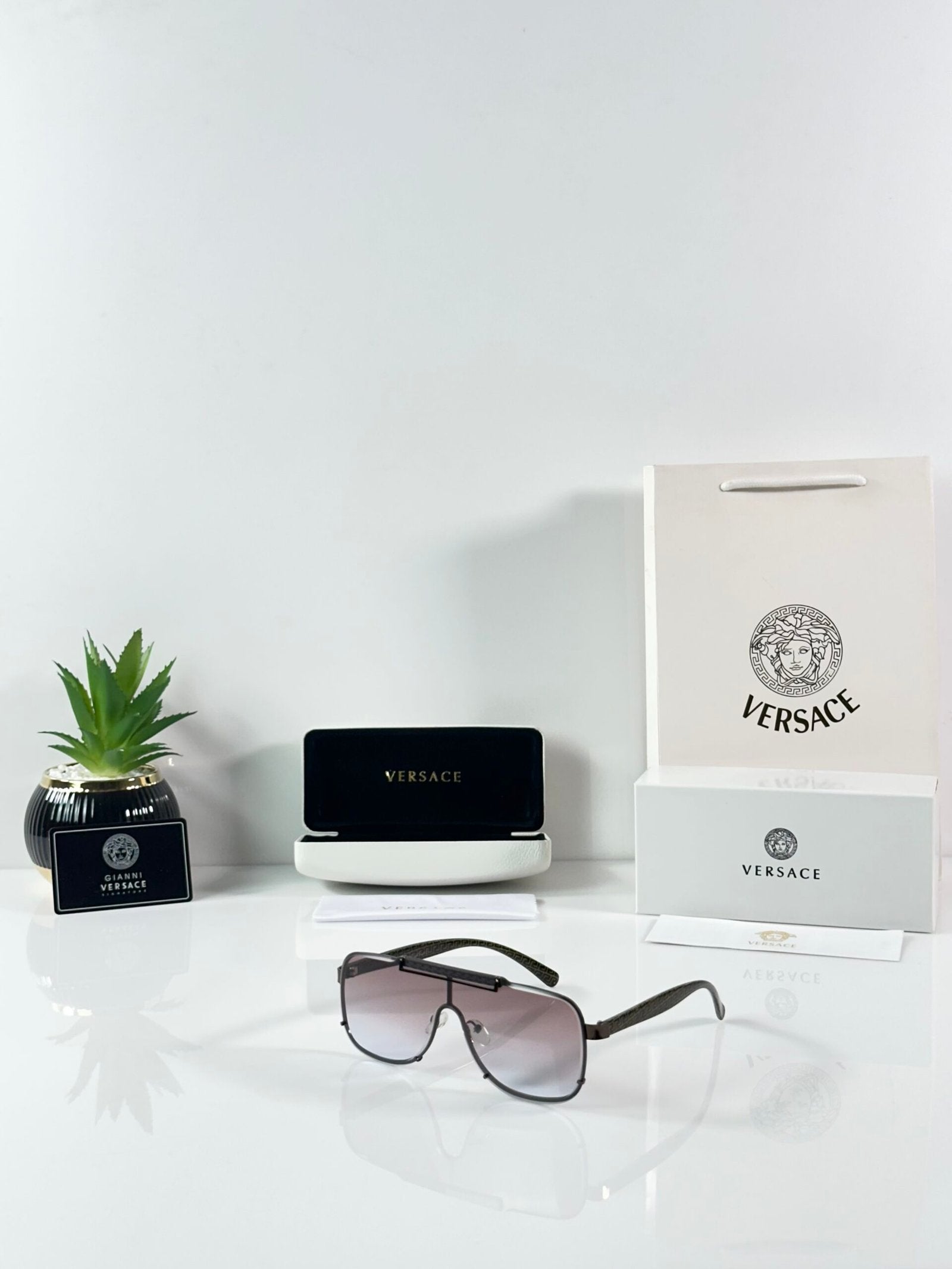 Versace 5007 Black Brown Shaded