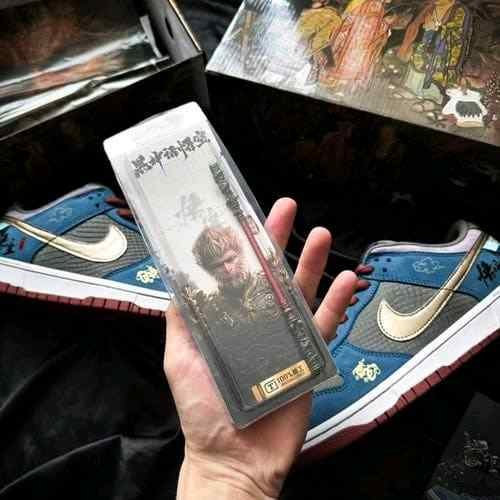Nikee Air Jordan 1 Low MYTH WUKONG WITH ACCESSORIES