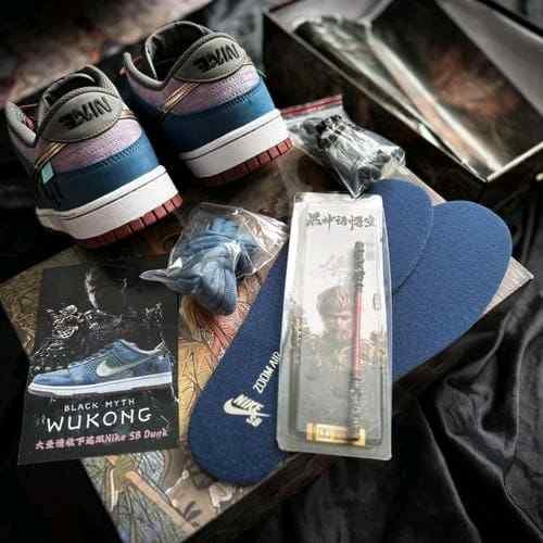 Nikee Air Jordan 1 Low MYTH WUKONG WITH ACCESSORIES