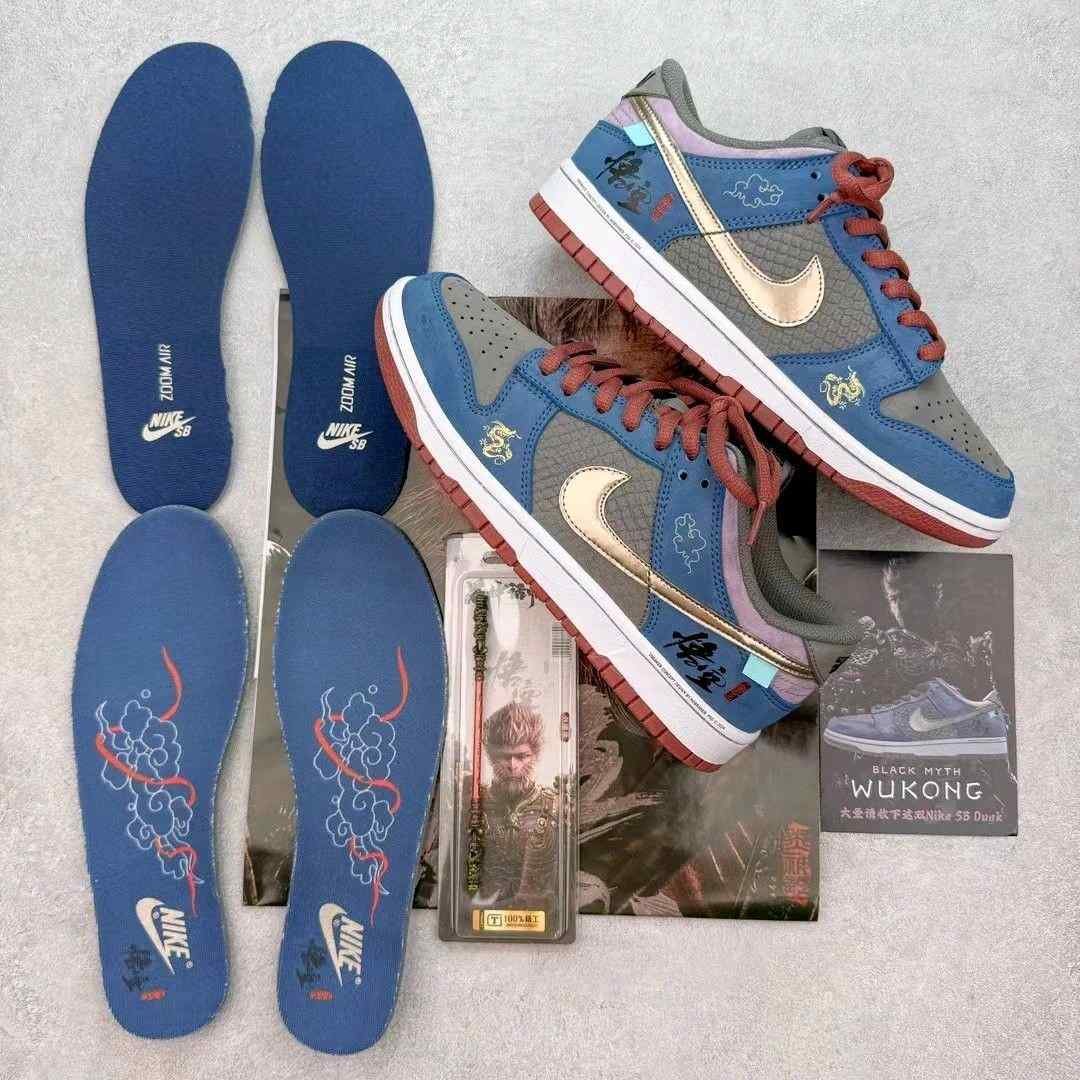 Nikee Air Jordan 1 Low MYTH WUKONG WITH ACCESSORIES