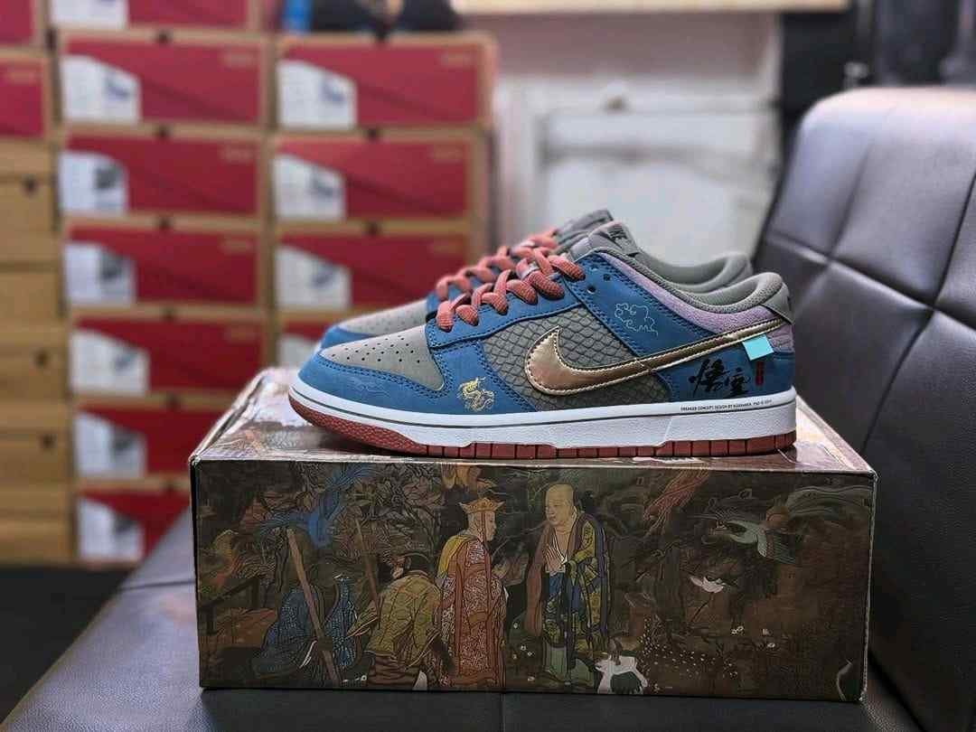 Nikee Air Jordan 1 Low MYTH WUKONG WITH ACCESSORIES