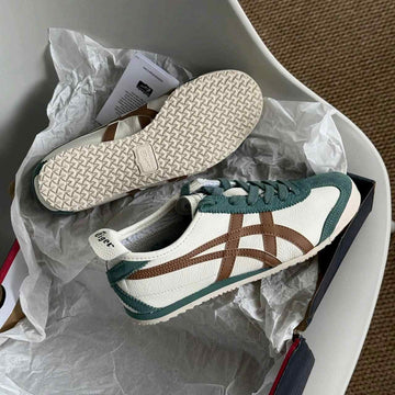 Onitsukaa Tiger Mexico 66 Green Cream Brown fix