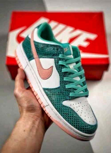 nikee dunk low washed teal snake skin SALE