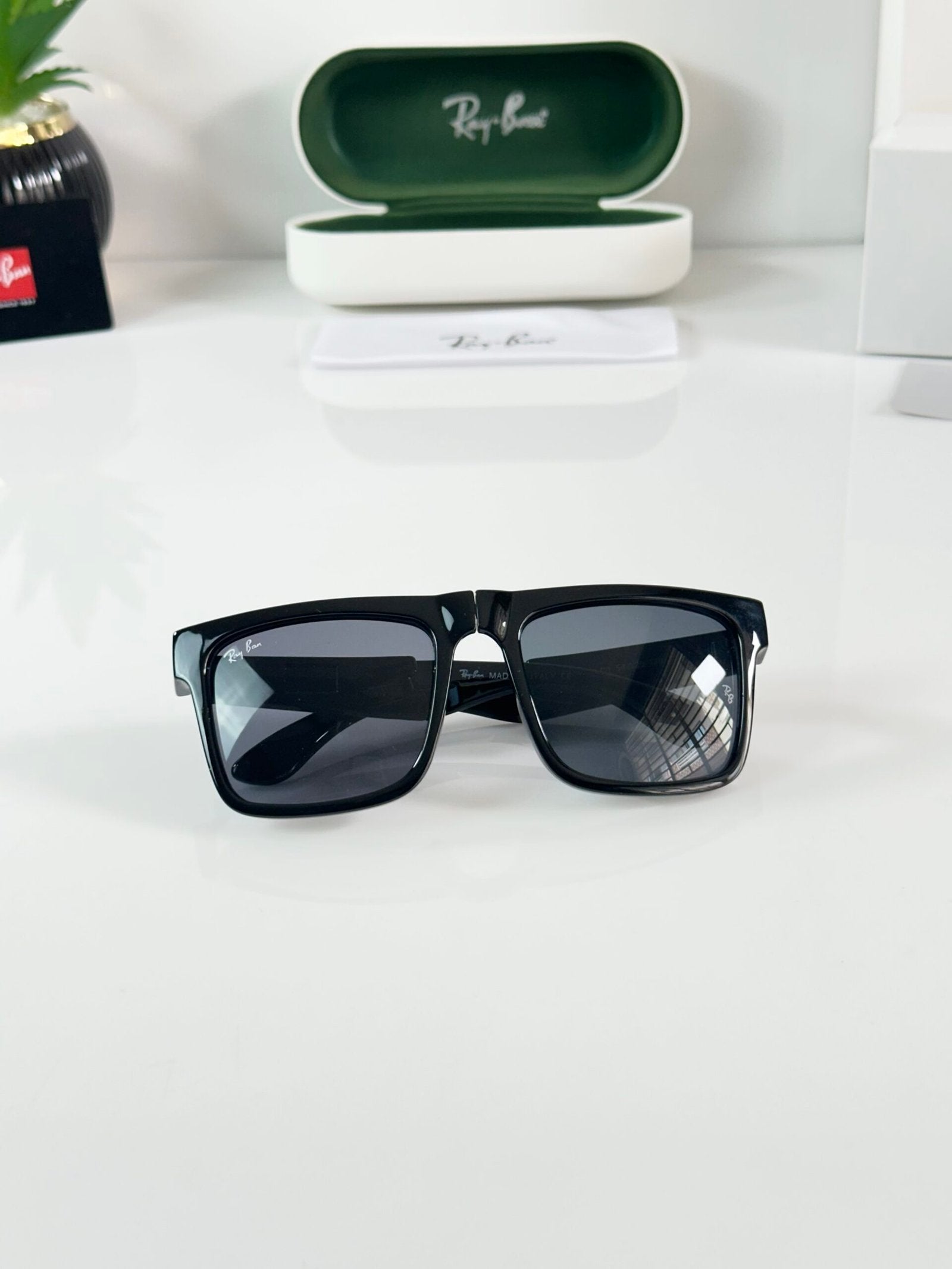 Rayban Foldable 4106 Shine Black