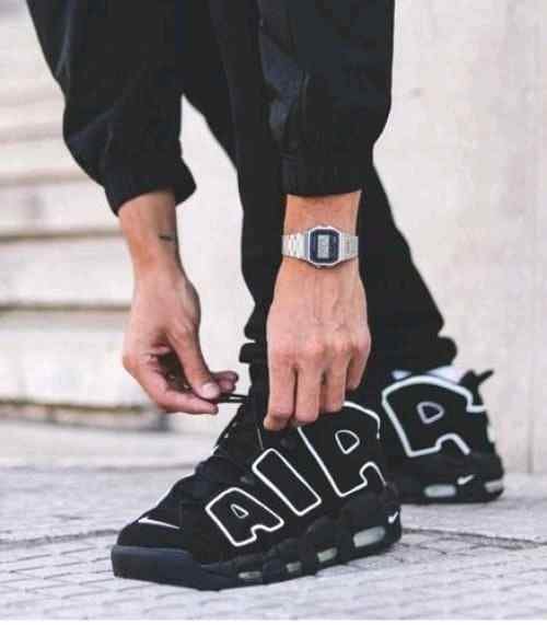 Nikee Air More Up Tempo Black