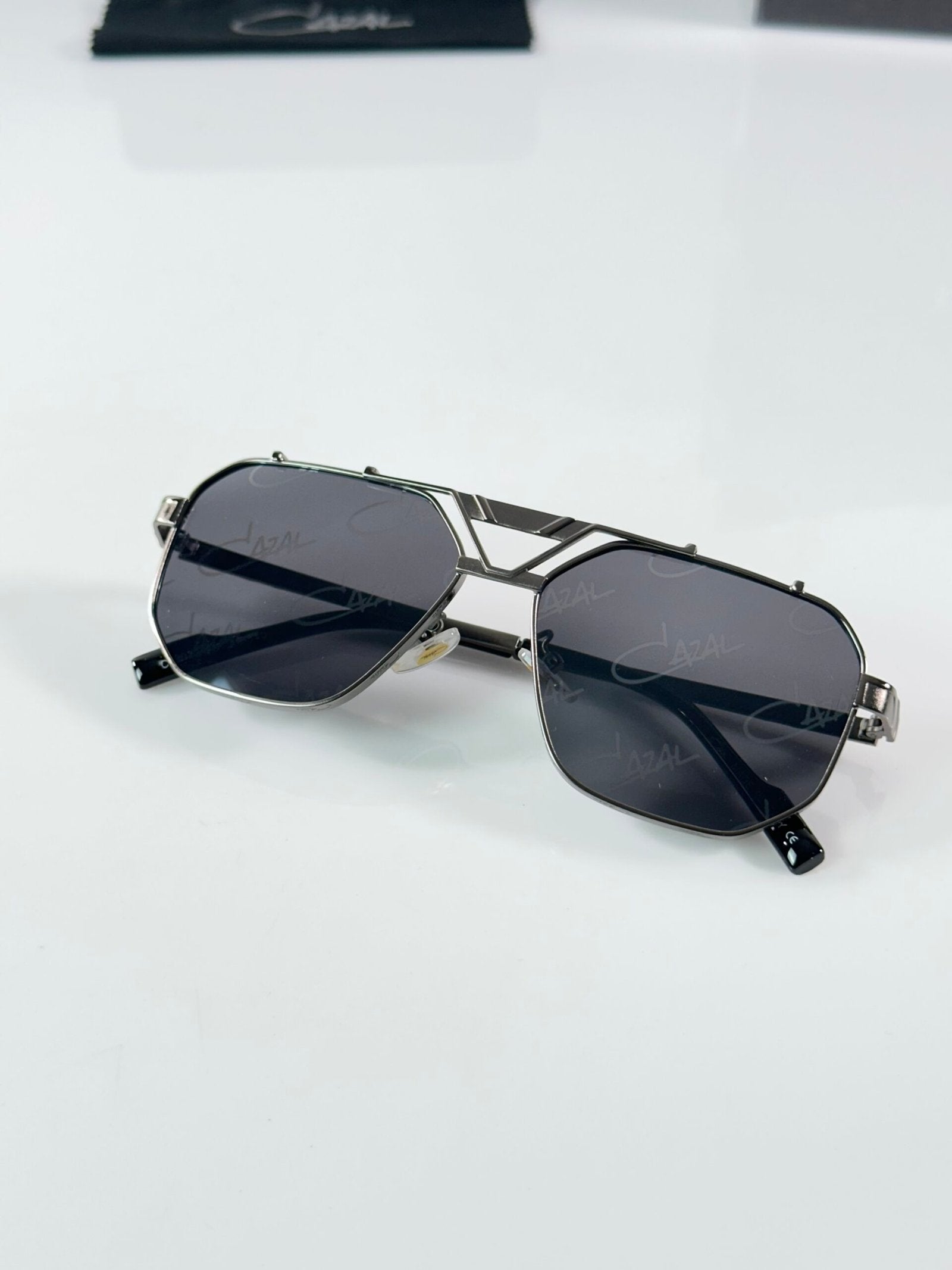 Cazal 9073 Printed Gun Black