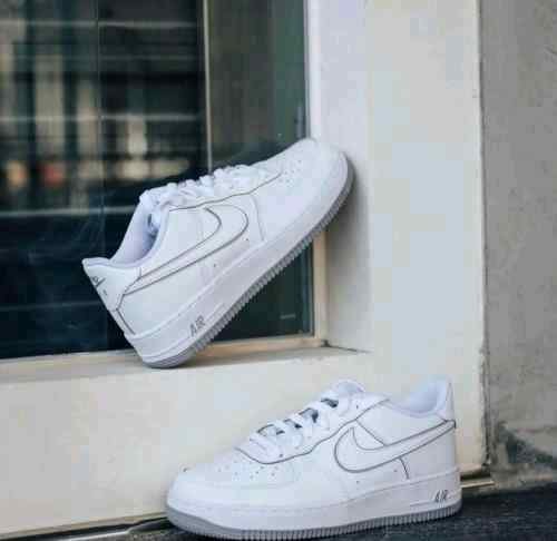 NIKEE AIRFORCE 1 07 WHITE WOLF GREY sale