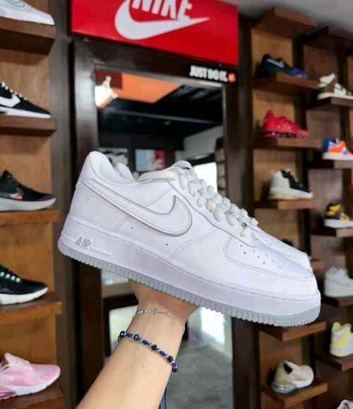 NIKEE AIRFORCE 1 07 WHITE WOLF GREY sale