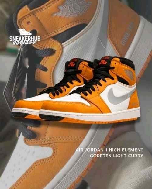 nikee Jordan retro 1 High Element Goretex Light Curry