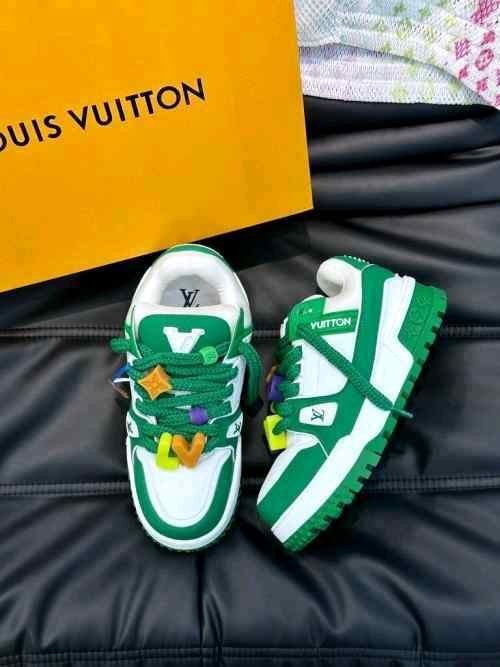 Louiss Vuittonn TRAINER Maxi Green WHITE