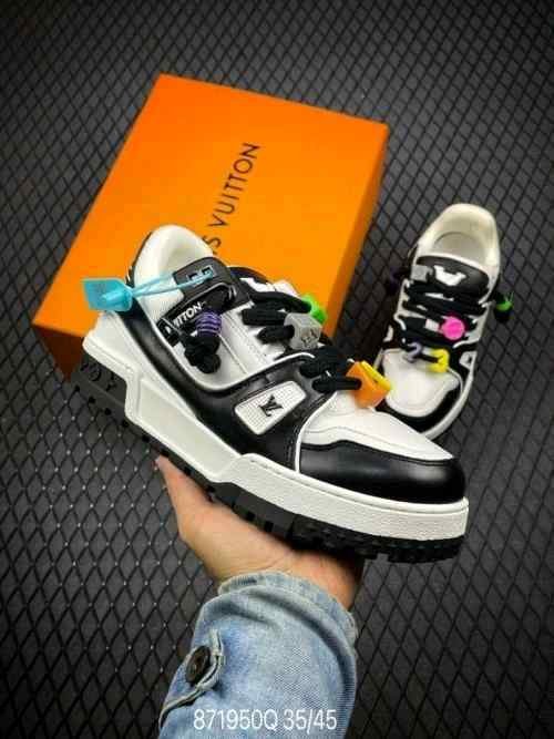 Louiss Vuittonn TRAINER Maxi BLACK WHITE