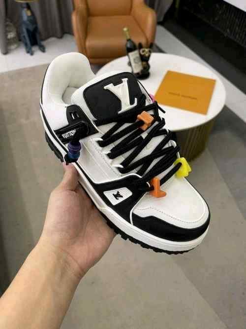 Louiss Vuittonn TRAINER Maxi BLACK WHITE