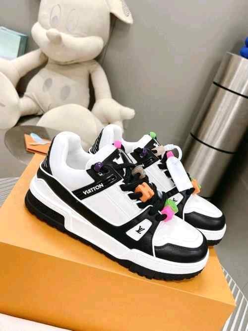 Louiss Vuittonn TRAINER Maxi BLACK WHITE