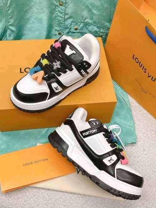 Louiss Vuittonn TRAINER Maxi BLACK WHITE