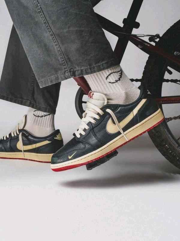 Nikee air jordan 1 low bike x nigel sylvester better with time semi ua