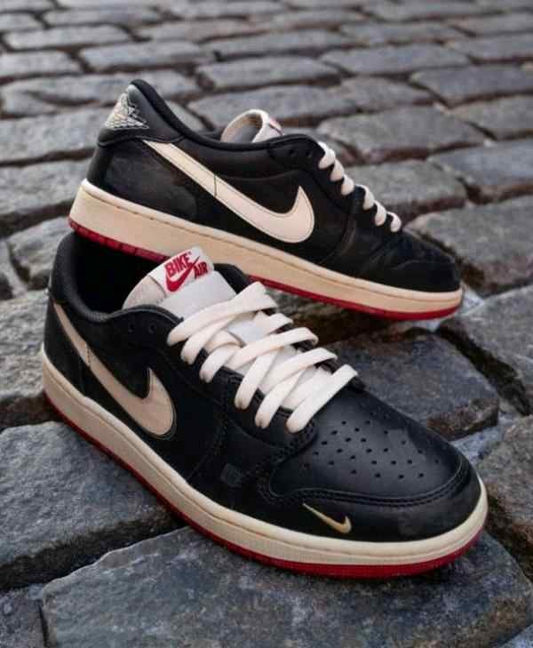 Nikee air jordan 1 low bike x nigel sylvester better with time semi ua