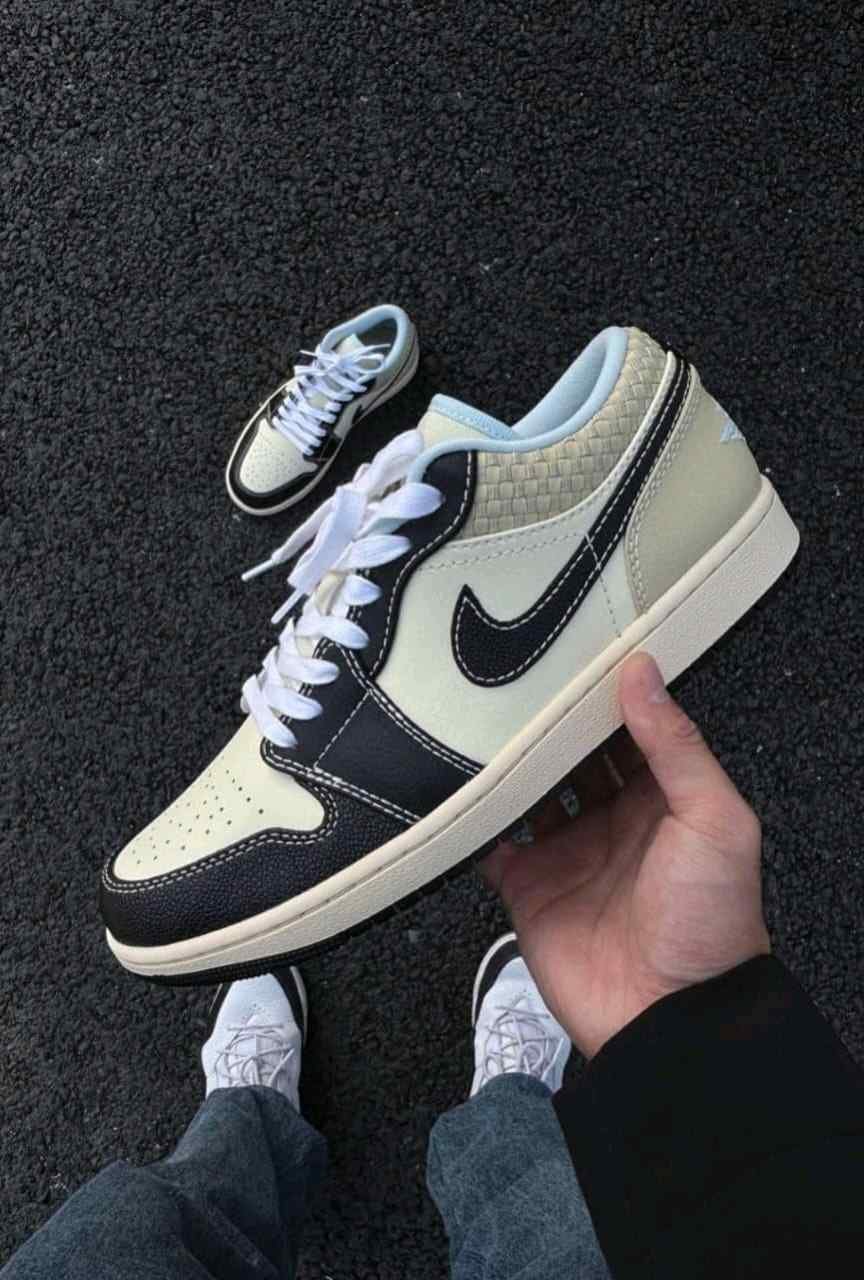nikee air jordan retro 1 low se coconut milk black