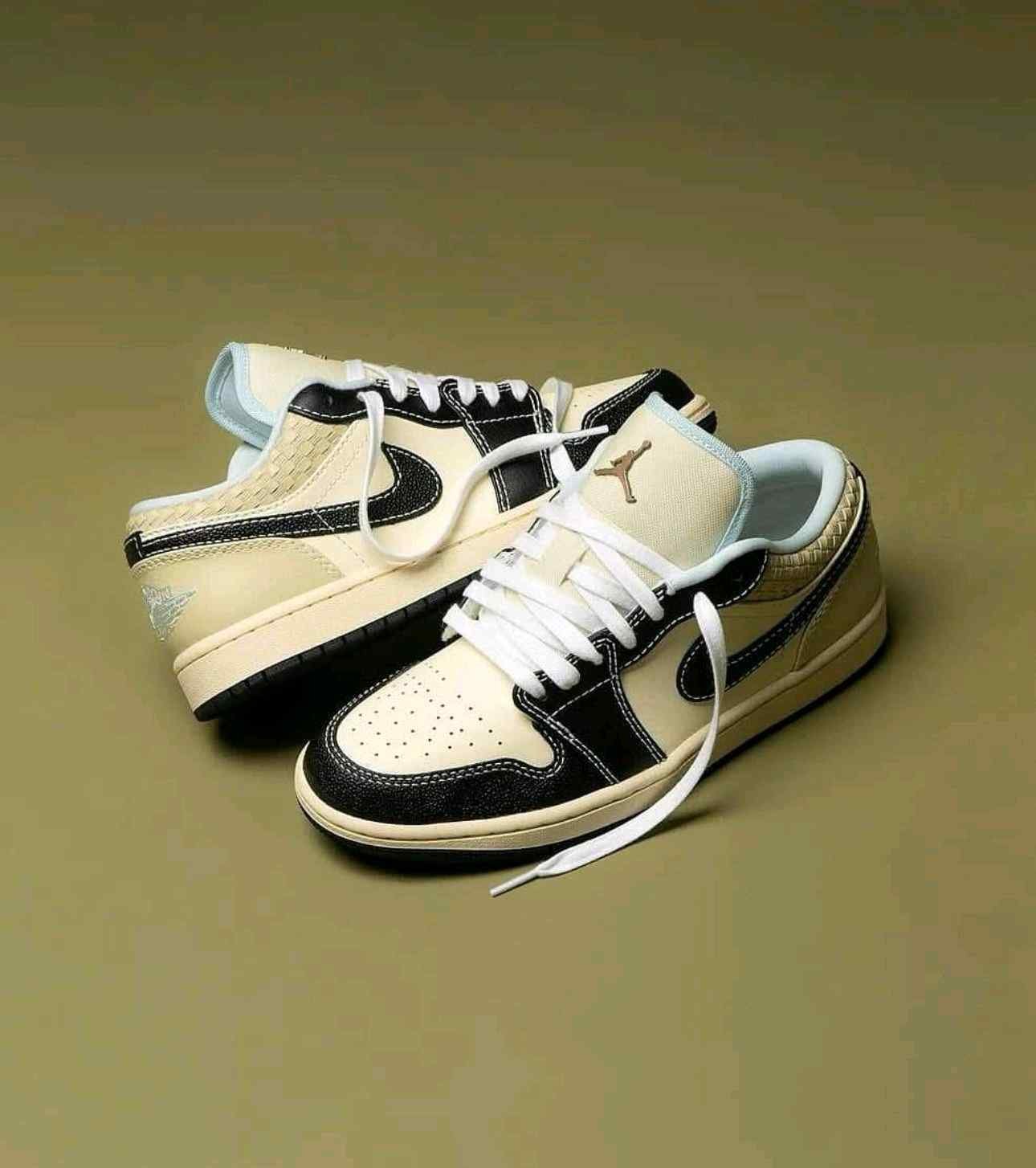 nikee air jordan retro 1 low se coconut milk black