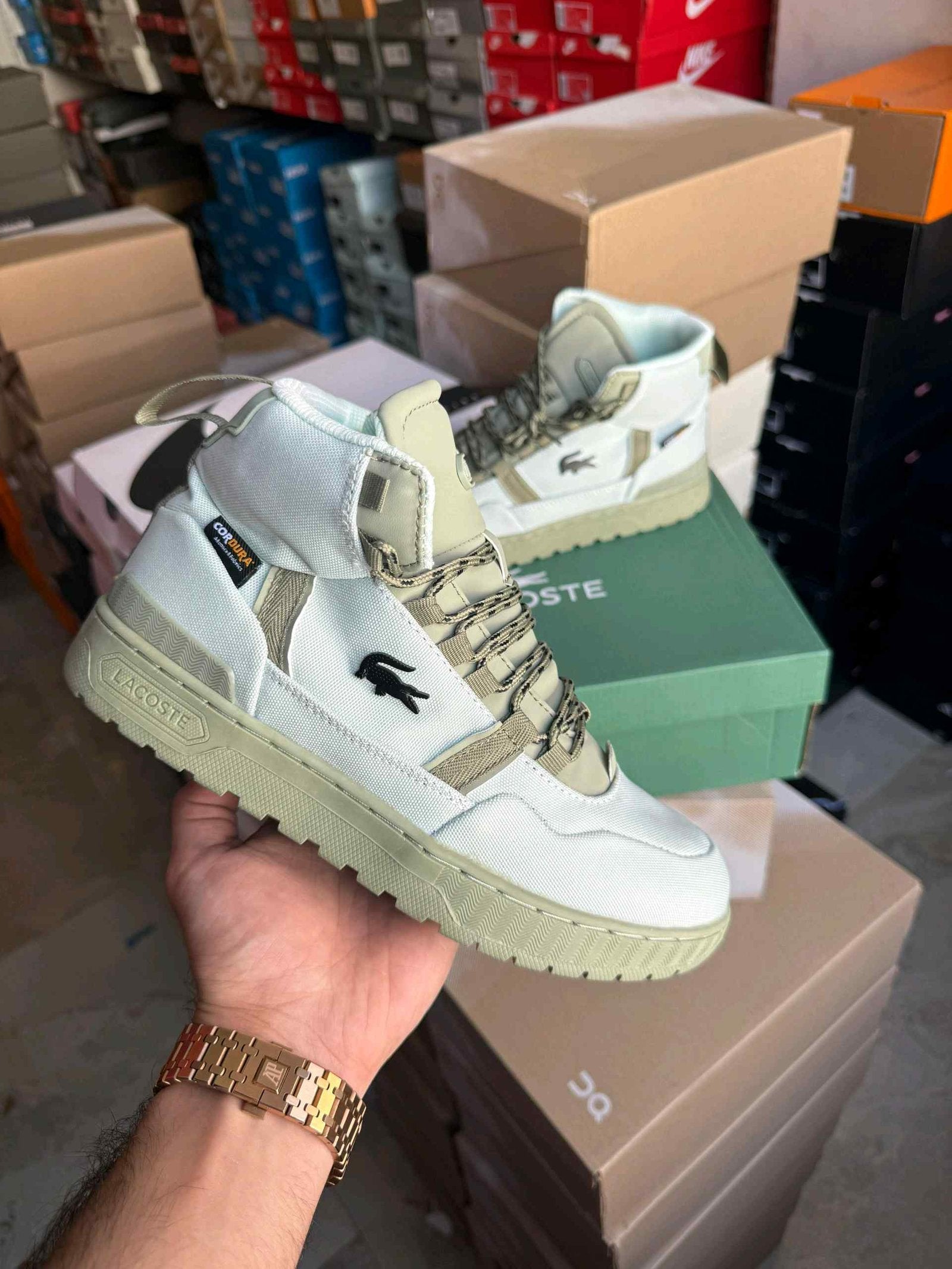 Lacostee T Clip Winter Green Sneaker
