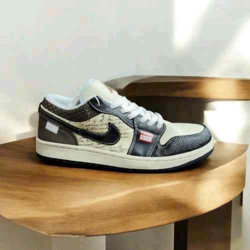 Nikee Air Jordan 1 Low Print Mail Brown