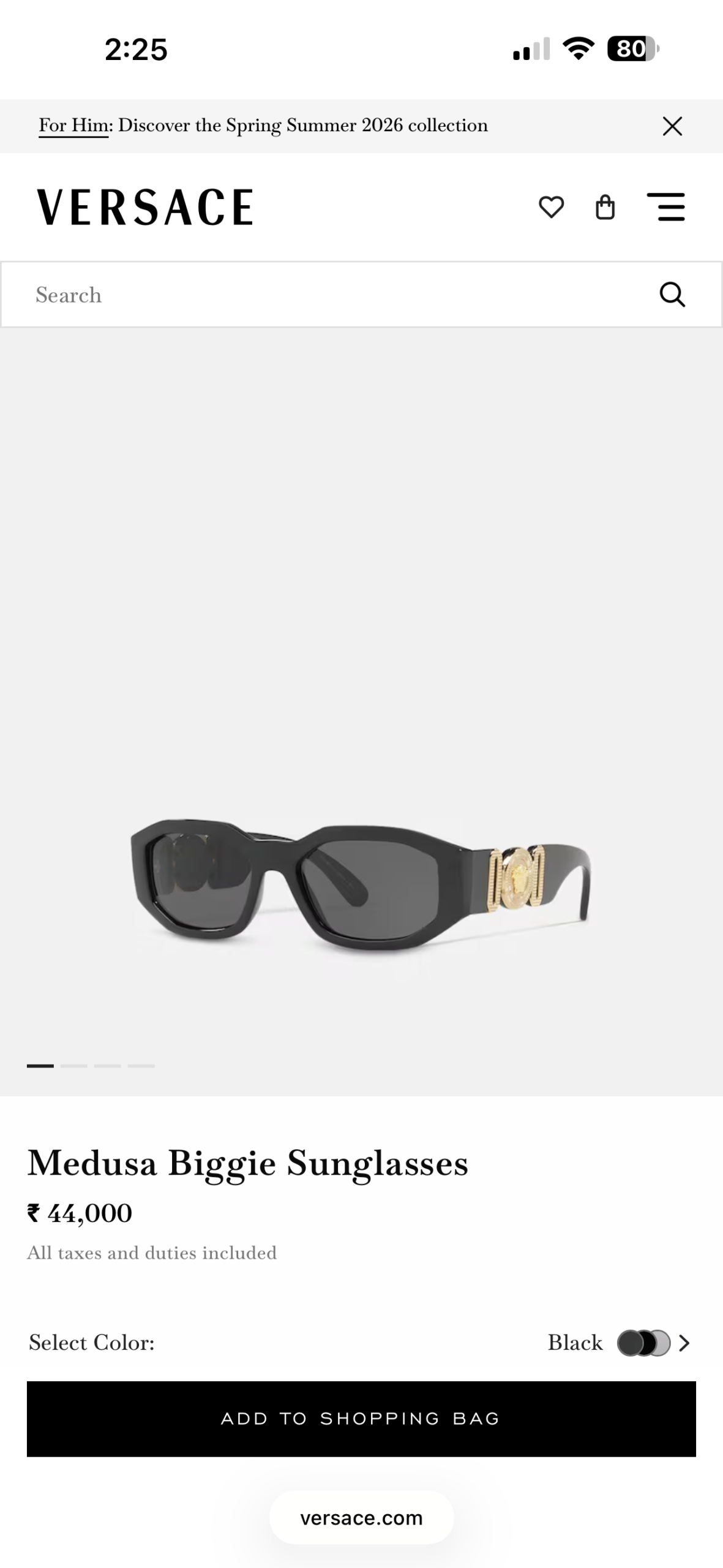Versace 4361 Black