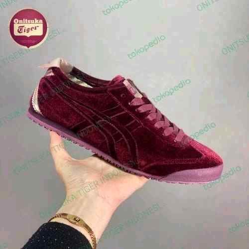ONITSUKAA TIGER MEXICO 66 RED VELVET AUTHENTIC marron