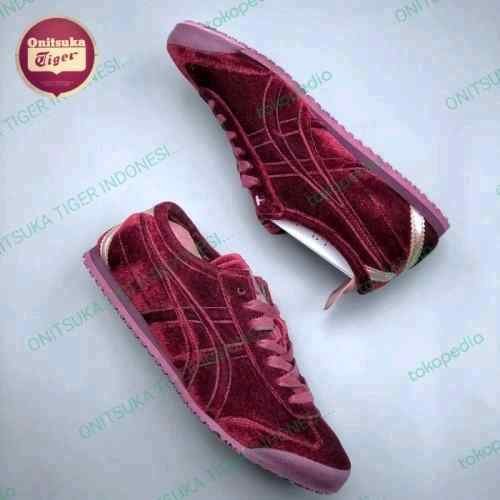 ONITSUKAA TIGER MEXICO 66 RED VELVET AUTHENTIC marron