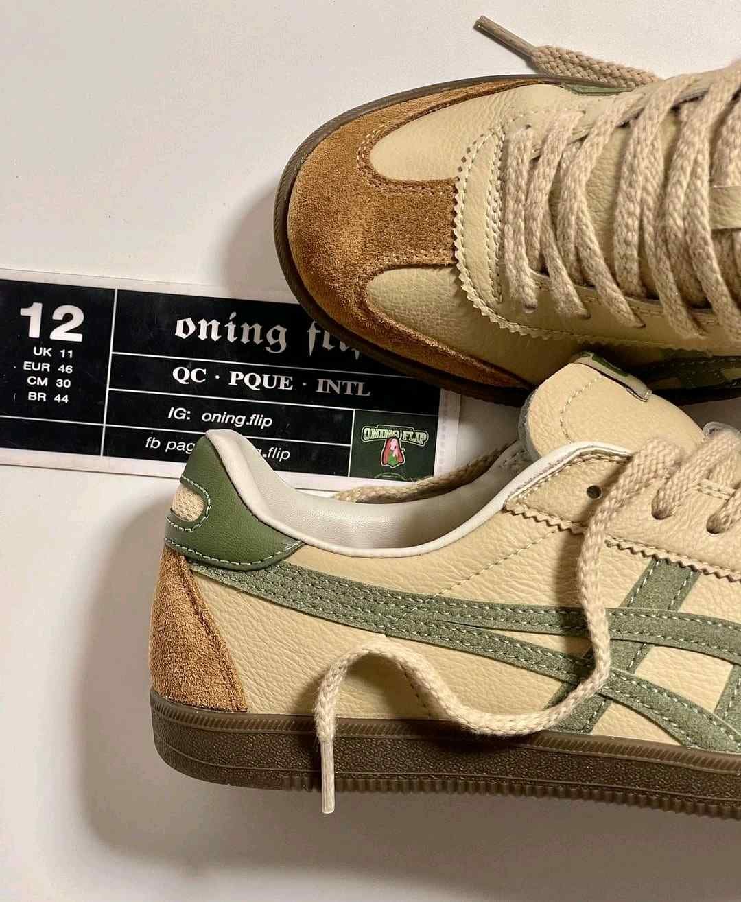 Onitsukaa Tiger Tokuten Beige Green fix