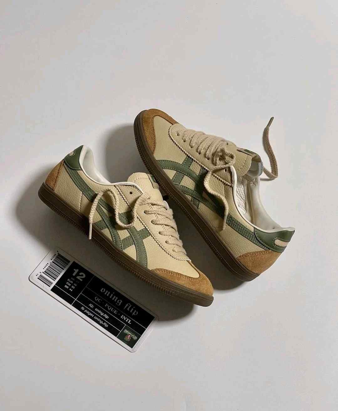 Onitsukaa Tiger Tokuten Beige Green fix