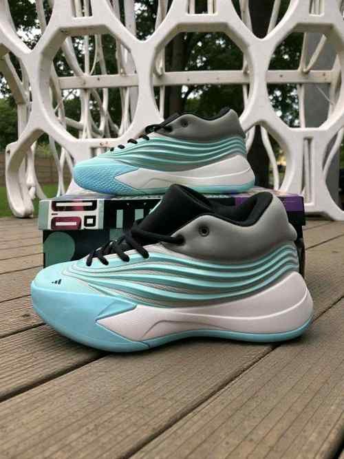 Adidass Dame X Older Kids (GS)Flash AquaCore BlackGrey