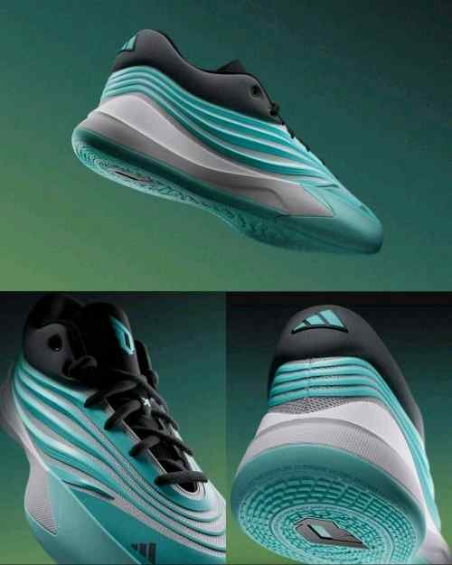 Adidass Dame X Older Kids (GS)Flash AquaCore BlackGrey