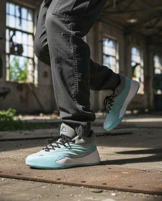 Adidass Dame X Older Kids (GS)Flash AquaCore BlackGrey