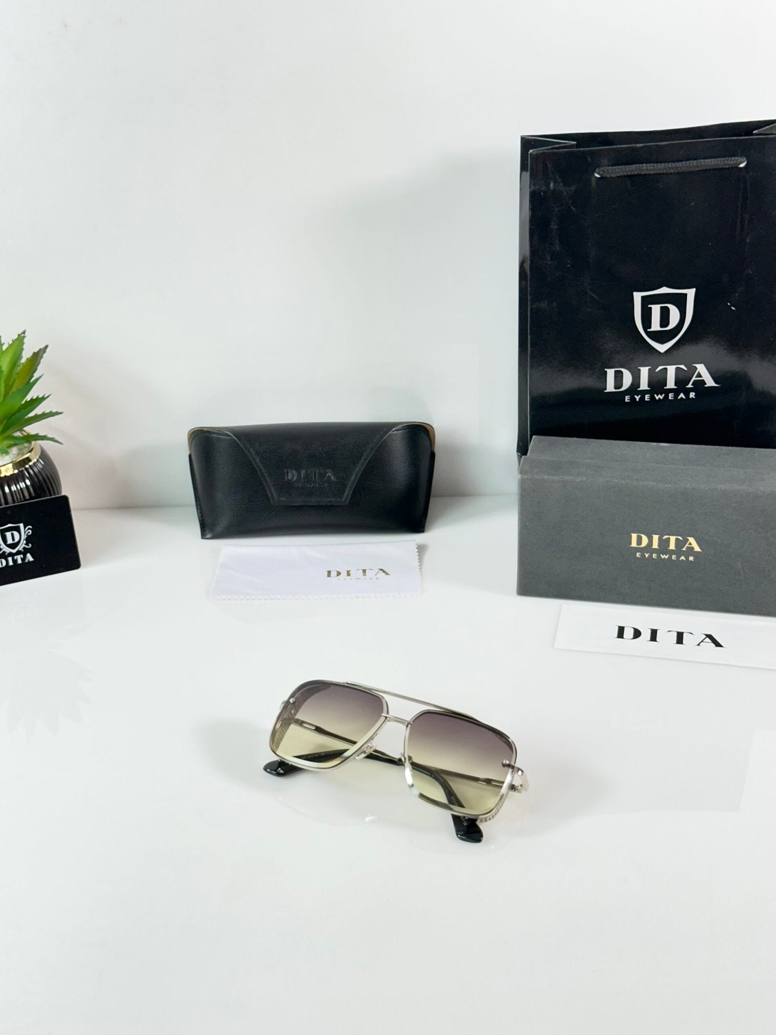 Dita 003 Silver Green Shaded