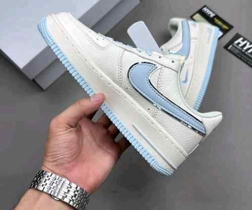 nikee airforce 1 07 low keep fresh beige blue silver sale